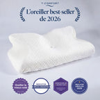 Oreiller Cervical Ergonomique T-Comfort™